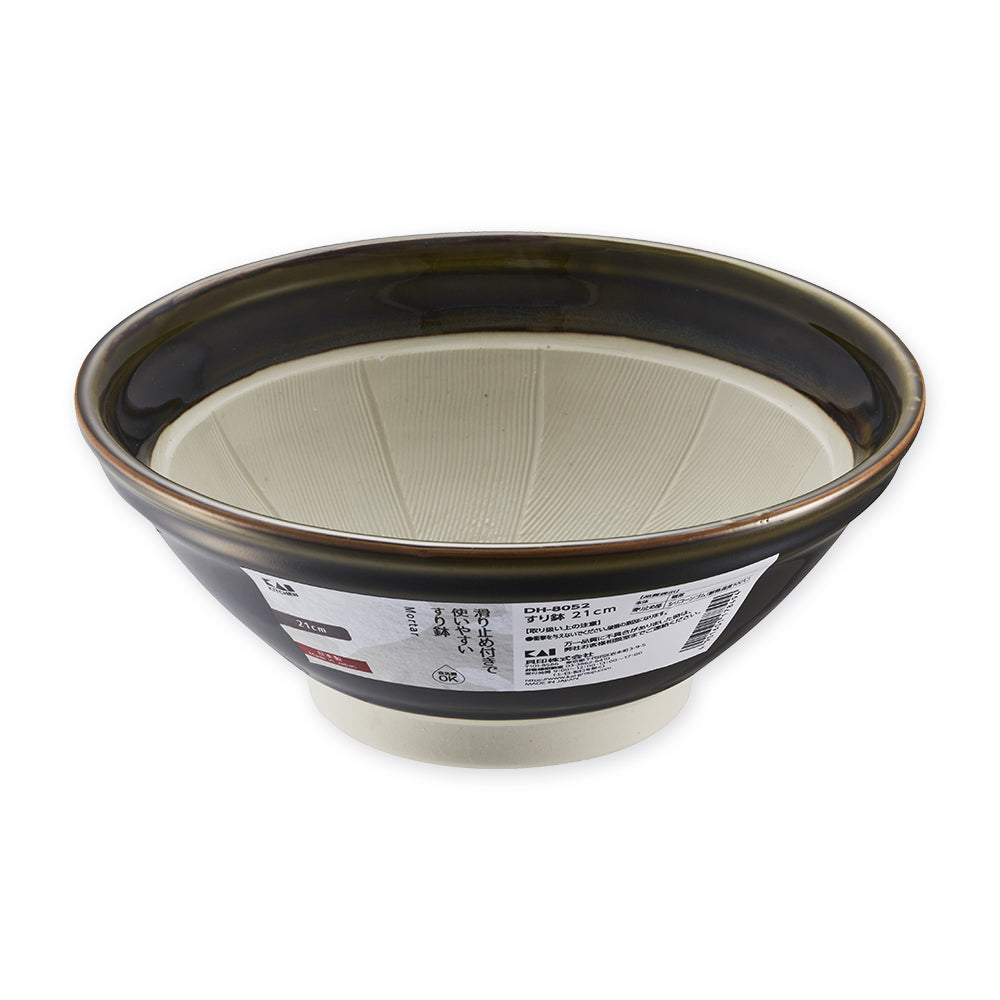 KAI Mortar 21cm, Mortar 21cm 218 x 218 x 90 mm, 1004 g, Made in Japan, 21.8 x 21.8 x 9 cm and 1004 g, Standard
