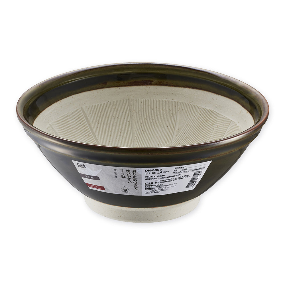 KAI Mortar 24cm, Mortar 24cm 245 x 245 x 105 mm, 1331 g, Made in Japan, 24.5 x 24.5 x 10.5 cm and 1331 g, Standard