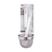 KAI Miso Strainer Set with Silicone Spatula, Miso Strainer Set with Silicone Spatula 220 x 92 x 155 mm, 113 g, Made in Japan, 22 x 9.2 x 15.5 cm and 113 g, Standard