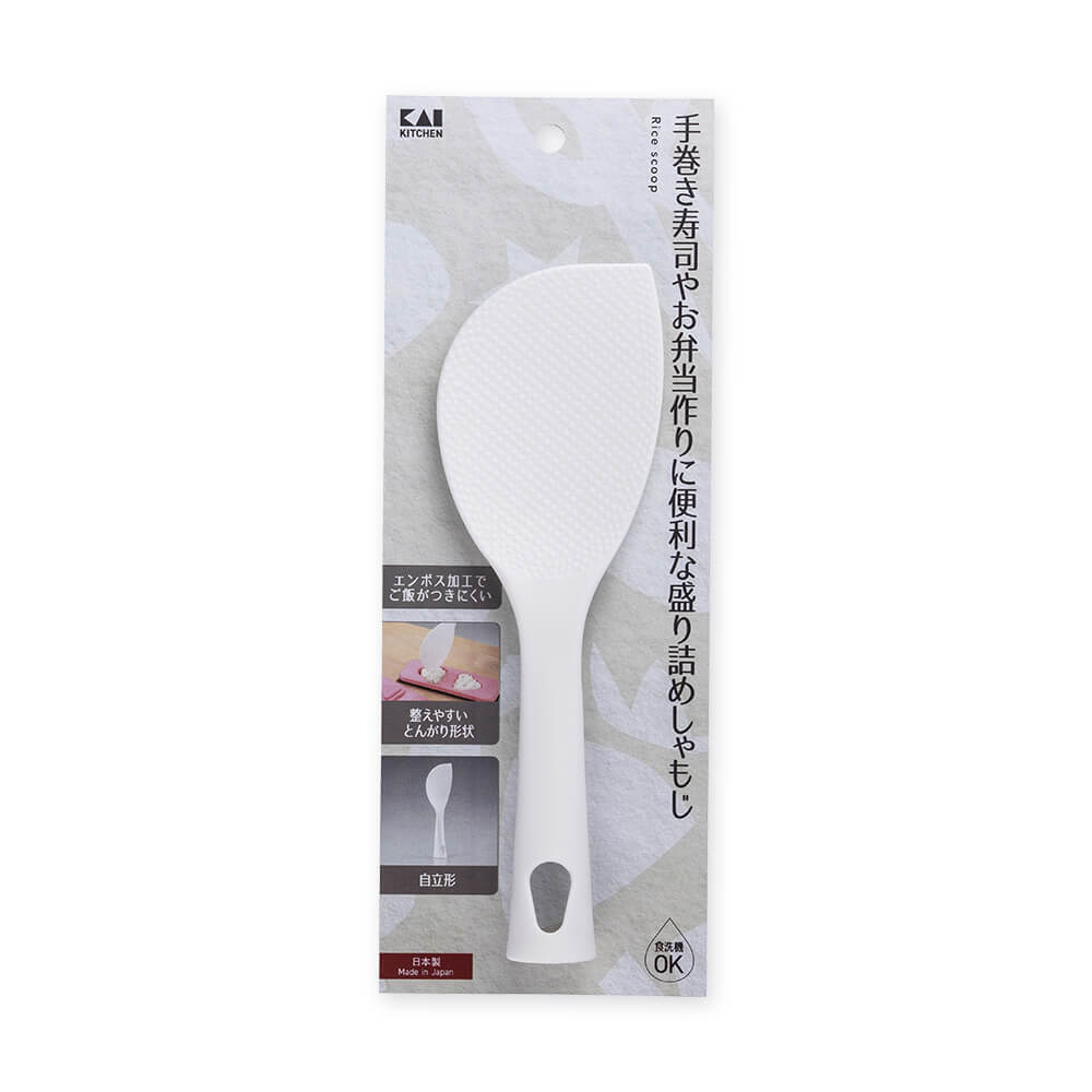 KAI Standing Rice Paddle for Packing, Standing Rice Paddle for Packing 200 x 66 x 25 mm, 51 g, Made in Japan, 20 x 6.6 x 2.5 cm and 51 g, Standard