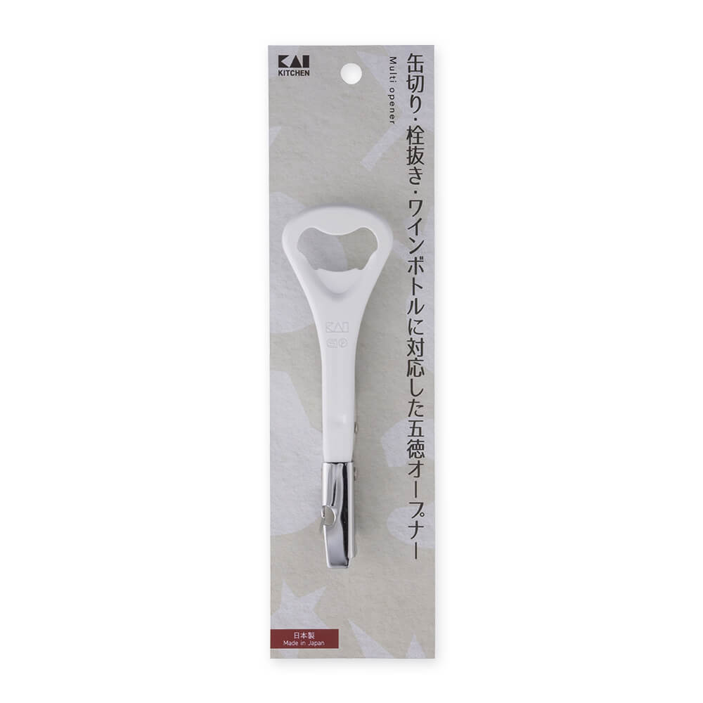 KAI Gotoku Multi-Opener, Gotoku Multi-Opener 140 x 42 x 20 mm, 60 g, Made in Japan, 14 x 4.2 x 2 cm and 60 g, Standard