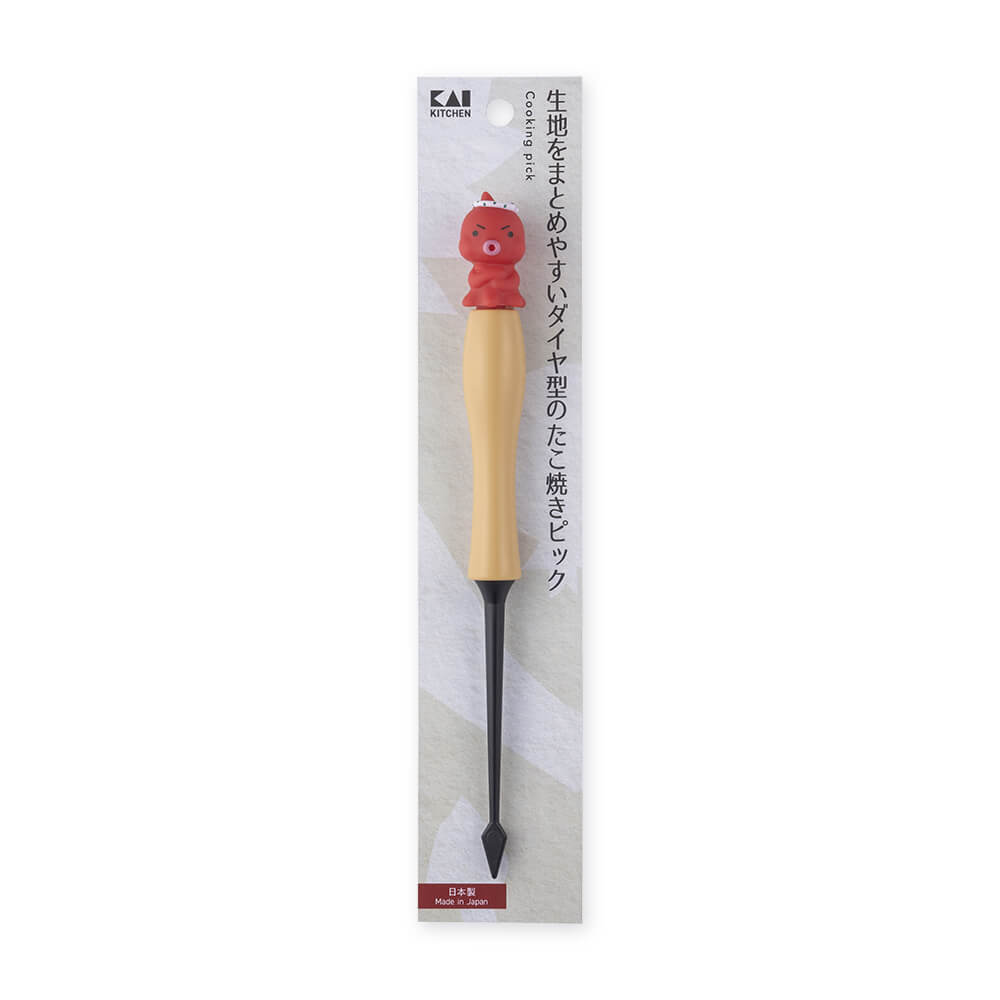 KAI Diamond-Shaped Takoyaki Pick, Diamond-Shaped Takoyaki Pick 205 x 25 x 20 mm, 26 g, Made in Japan, 20.5 x 2.5 x 2 cm and 26 g, Standard
