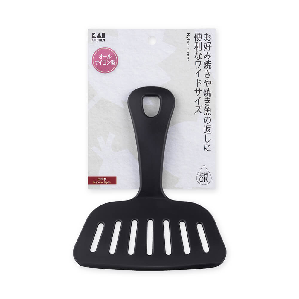 KAI Wide Nylon Turner, Wide Nylon Turner 175 x 140 x 27 mm, 50 g, Made in Japan, 17.5 x 14 x 2.7 cm and 50 g, Standard
