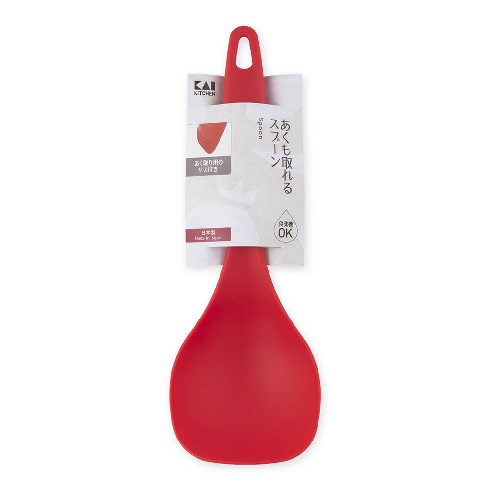 KAI Skimming Spoon, Skimming Spoon 250 x 85 x 65 mm, 65 g, Made in Japan, 25 x 8.5 x 6.5 cm and 65 g, Standard