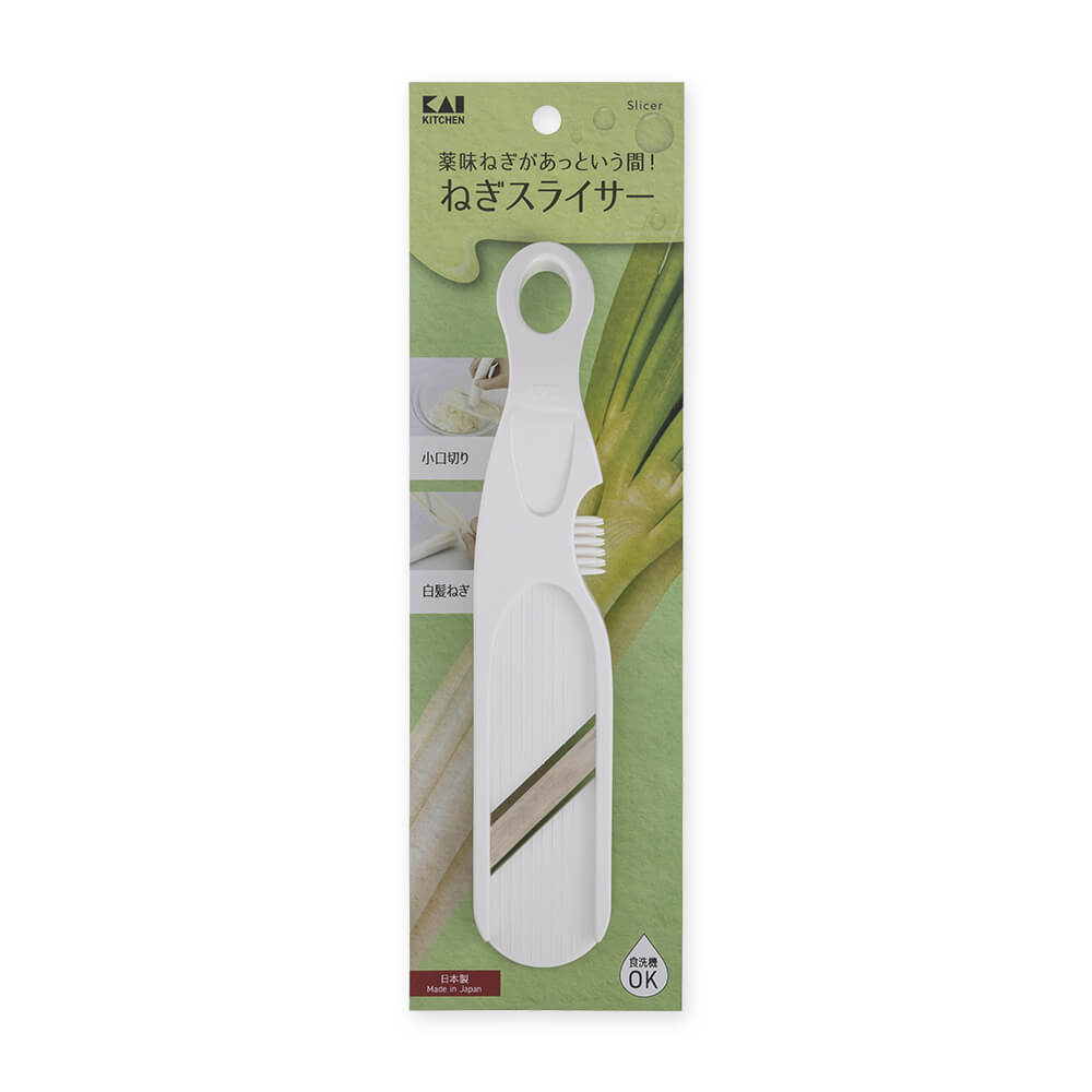 KAI Green Onion Slicer, Green Onion Slicer 210 x 40 x 32 mm, 60 g, Made in Japan, 21 x 4 x 3.2 cm and 60 g, Standard
