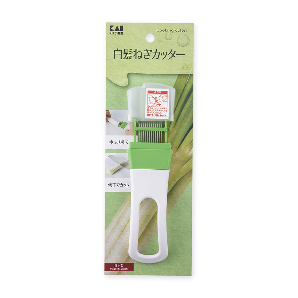 KAI Shiraga Negi Cutter, Shiraga Negi Cutter 140 x 45 x 21 mm, 60 g, Made in Japan, 14 x 4.5 x 2.1 cm and 60 g, Standard
