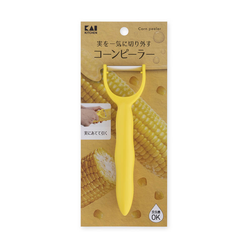 KAI Corn Peeler, Corn Peeler 148 x 40 x 27 mm, 50 g, Made in China, 14.8 x 4 x 2.7 cm and 50 g, Standard