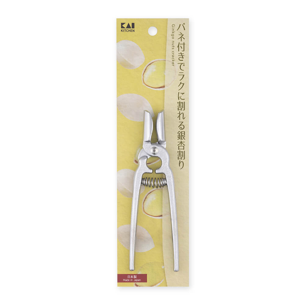 KAI Ginkgo Nut Cracker, Ginkgo Nut Cracker 135 x 85 x 27 mm, 118 g, Made in Japan, 13.5 x 8.5 x 2.7 cm and 118 g, Standard