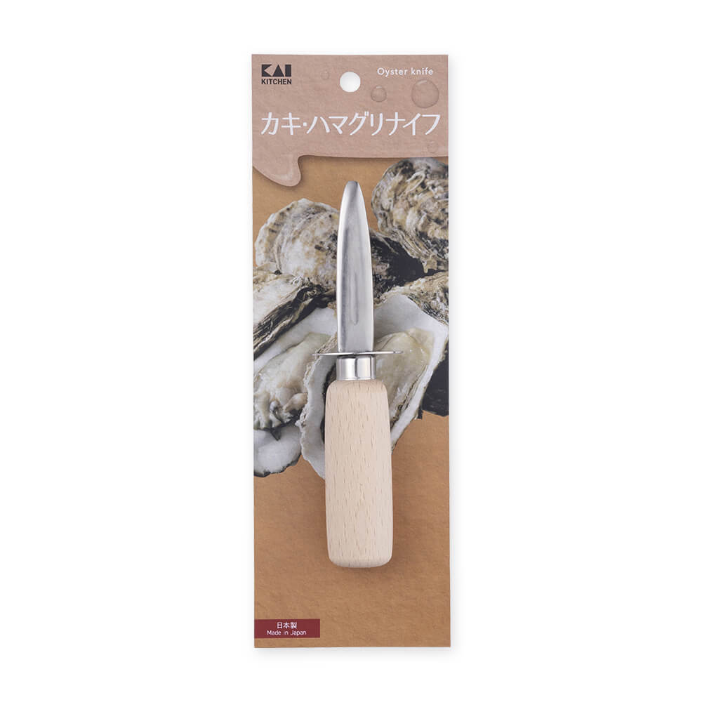 KAI Oyster and Clam Knife, Oyster and Clam Knife 155 x 37 x 28 mm, 59 g, Made in Japan, 15.5 x 3.7 x 2.8 cm and 59 g, Standard