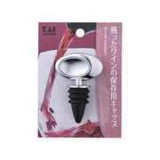 KAI Wine Cap, Wine Cap 65 x 45 x 12 mm, 60 g, Made in China, 6.5 x 4.5 x 1.2 cm and 60 g, Standard