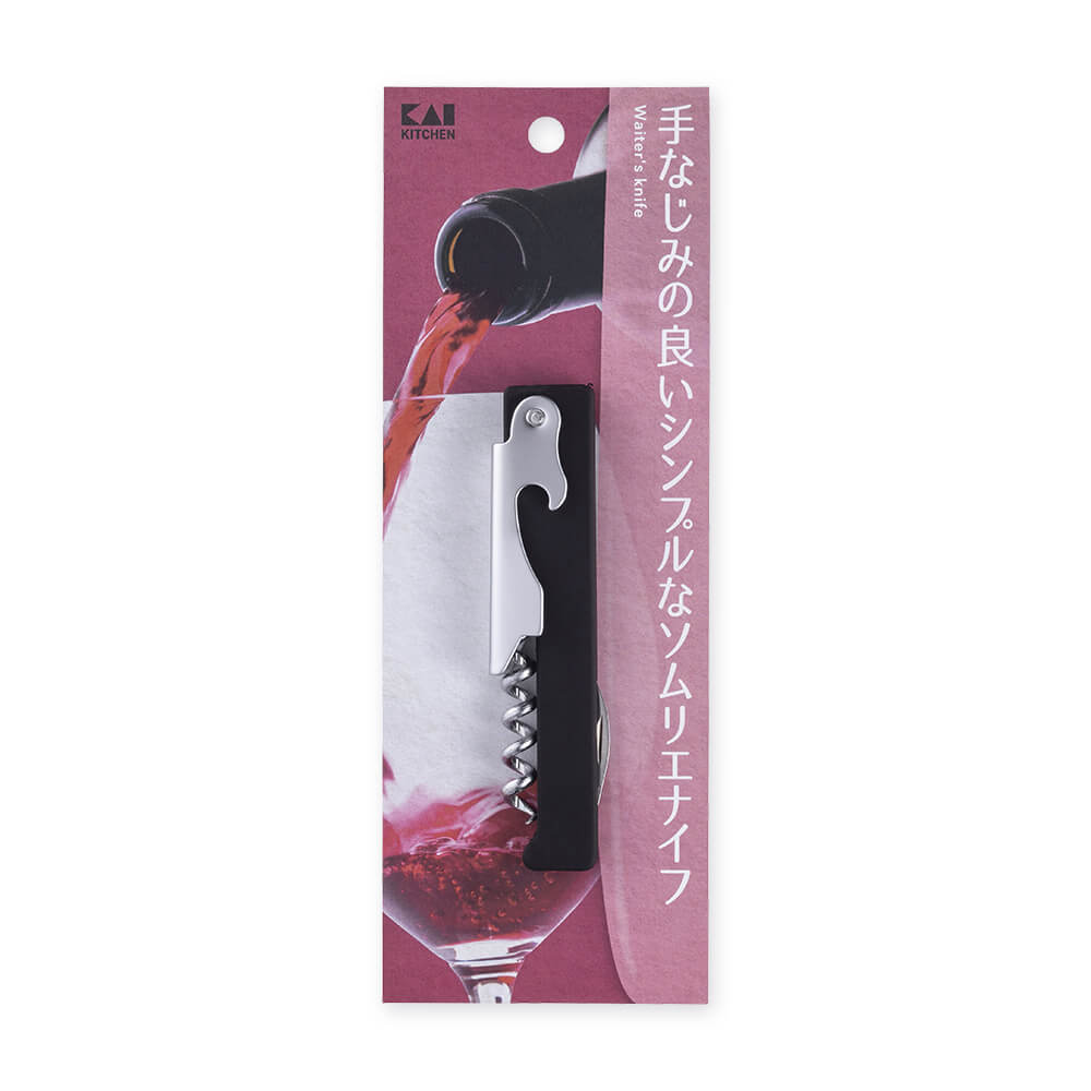 KAI Sommelier Knife, Sommelier Knife 110 x 25 x 15 mm, 95 g, Made in China, 11 x 2.5 x 1.5 cm and 95 g, Standard