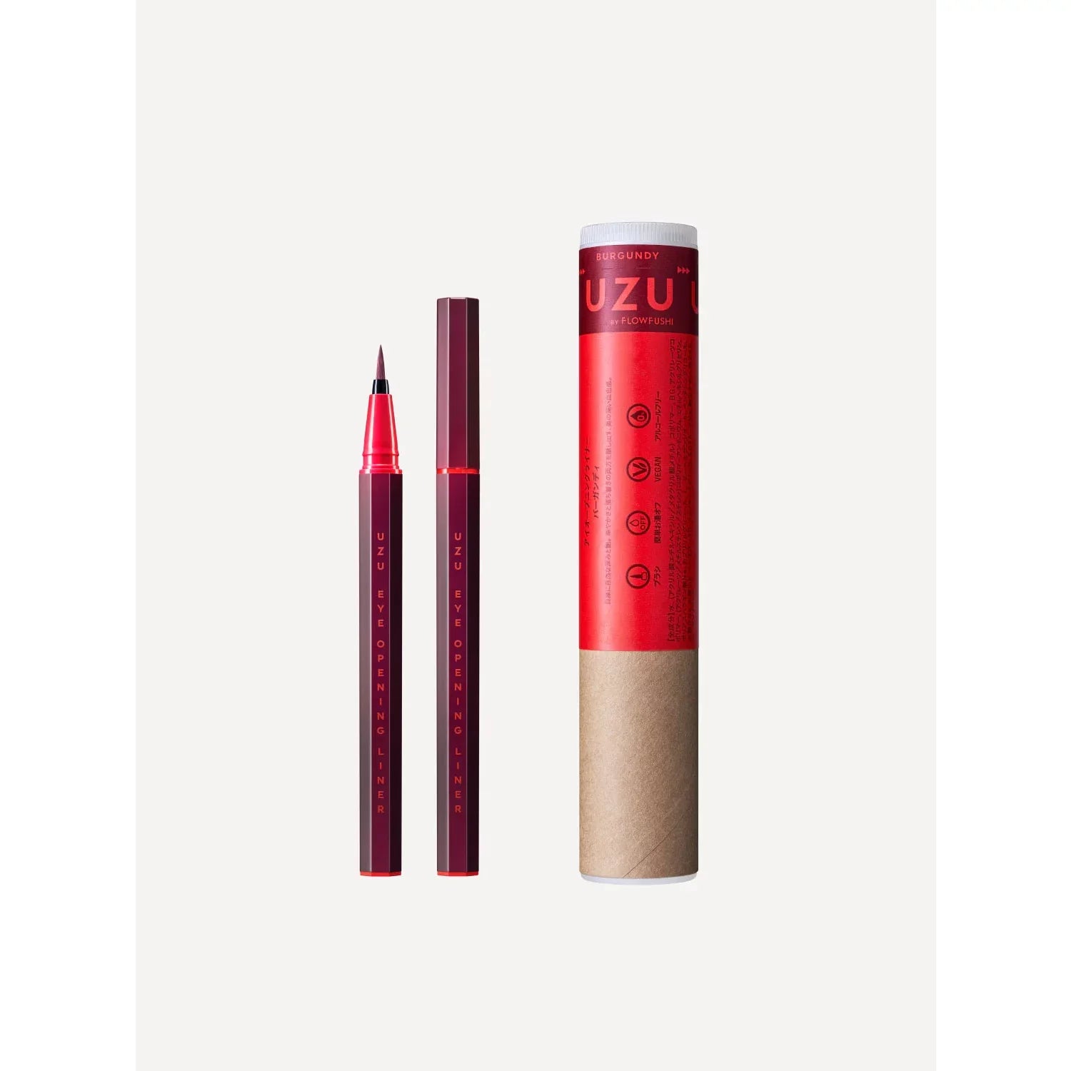 Uzu FlowFushi Precise Brush Liquid Eyeliner – 13 Vibrant Shades
