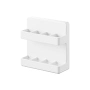 Yamazaki Tower Film-Hook Interdental Brush Holder, Film-Hook Holder for Small Interdental Brushes that Keeps Them Upright and Dry, Sticks to Tile and Glossy Walls, 6 x 2.2 x 6 cm and 23 g, White or Black