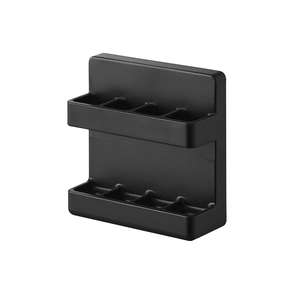 Yamazaki Tower Film-Hook Interdental Brush Holder, Film-Hook Holder for Small Interdental Brushes that Keeps Them Upright and Dry, Sticks to Tile and Glossy Walls, 6 x 2.2 x 6 cm and 23 g, White or Black
