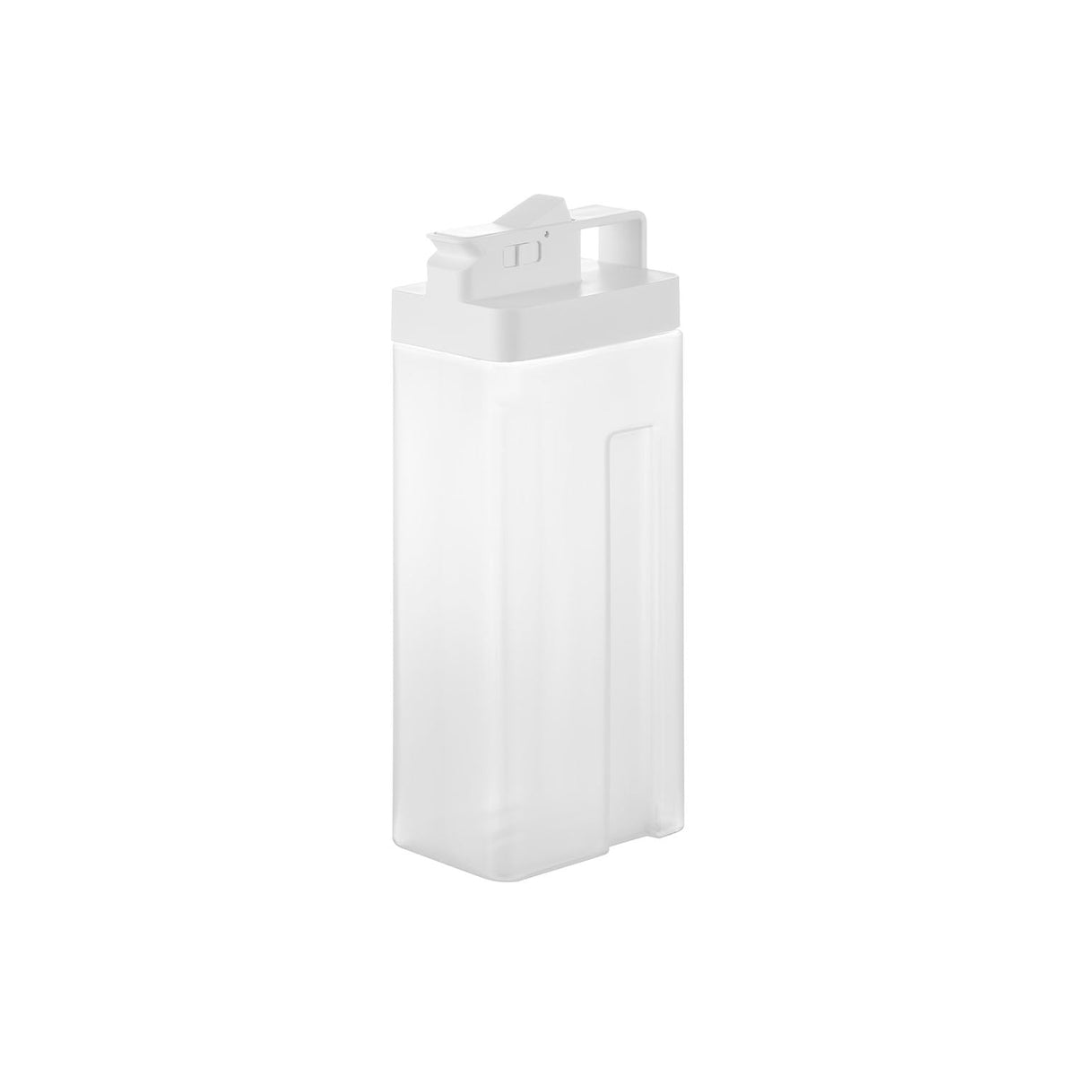 Yamazaki Tower Cold Pitcher 2.2 L that Lies Down and Pours with a Tap, Slim 2.2 L Cold Pitcher that Lies Flat on a Fridge Shelf and Pours Through a Locking Tap, 12.5 x 8.5 x 31.1 cm and 340 g, White or Black
