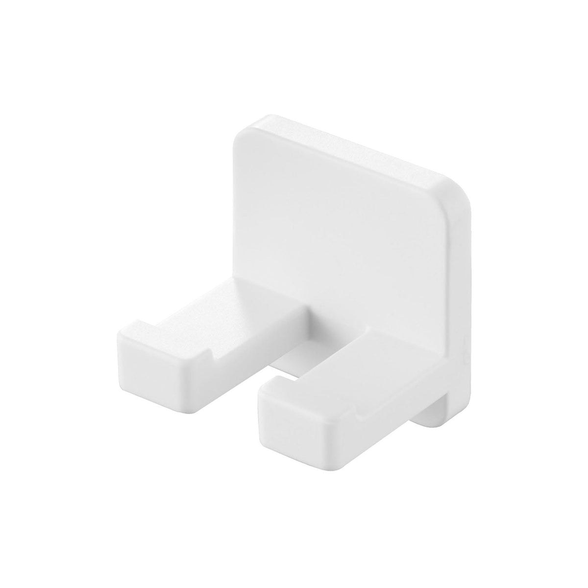 Yamazaki Tower Film-Hook Toothbrush Holder Set of 2, Set of Two Small Film-Hook Holders that Float Toothbrushes off the Basin, Sticks to Tile and Glossy Walls, Heat Resistant to 60 C, 2.6 x 2.4 x 2.6 cm each and 5 g, White or Black