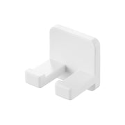 Yamazaki Tower Film-Hook Toothbrush Holder Set of 2, Set of Two Small Film-Hook Holders that Float Toothbrushes off the Basin, Sticks to Tile and Glossy Walls, Heat Resistant to 60 C, 2.6 x 2.4 x 2.6 cm each and 5 g, White or Black