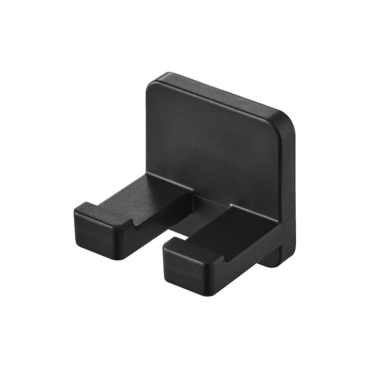 Yamazaki Tower Film-Hook Toothbrush Holder Set of 2, Set of Two Small Film-Hook Holders that Float Toothbrushes off the Basin, Sticks to Tile and Glossy Walls, Heat Resistant to 60 C, 2.6 x 2.4 x 2.6 cm each and 5 g, White or Black