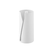Yamazaki Tower Upright One-Hand Cut Kitchen Paper Holder, Upright Steel Holder that Hides a Kitchen Paper Roll and Cuts with One Hand, 12 x 12 x 24.7 cm and 1550 g, White or Black