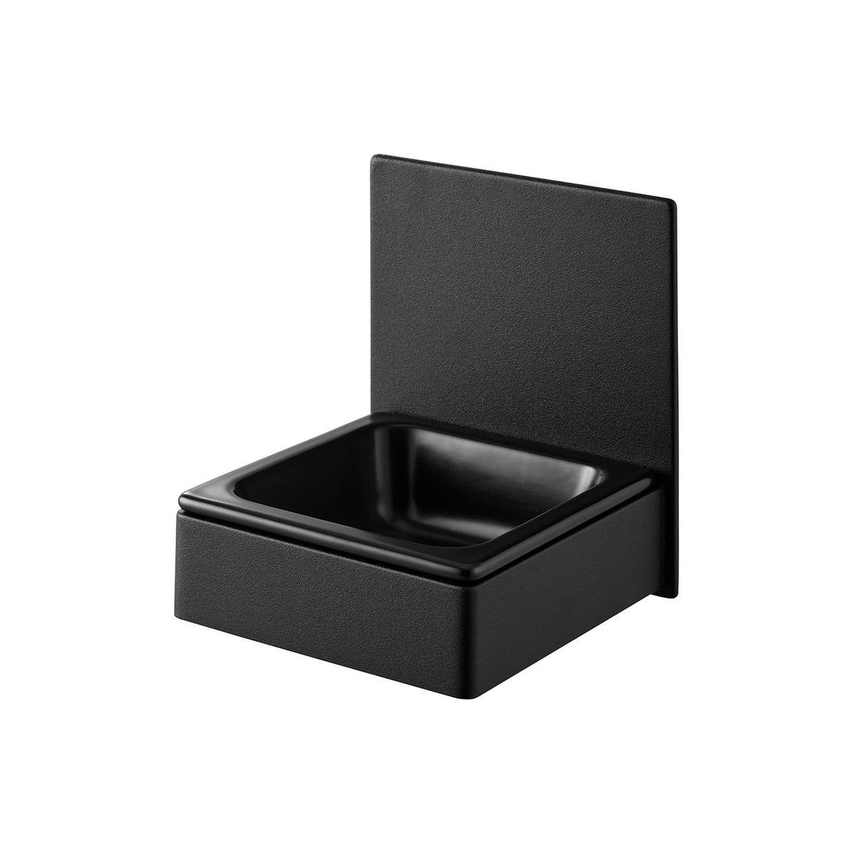 Yamazaki Nooks Magnetic Pet Food Bowl Nooks, Ceramic Pet Bowl on a Magnetic Holder That Sticks to a Flat Steel Surface at the Height Your Pet Eats Best and Moves as Your Pet Grows, Holds 2.5 kg, 14.5 x 14 x 14.5 cm and 915 g, White or Black