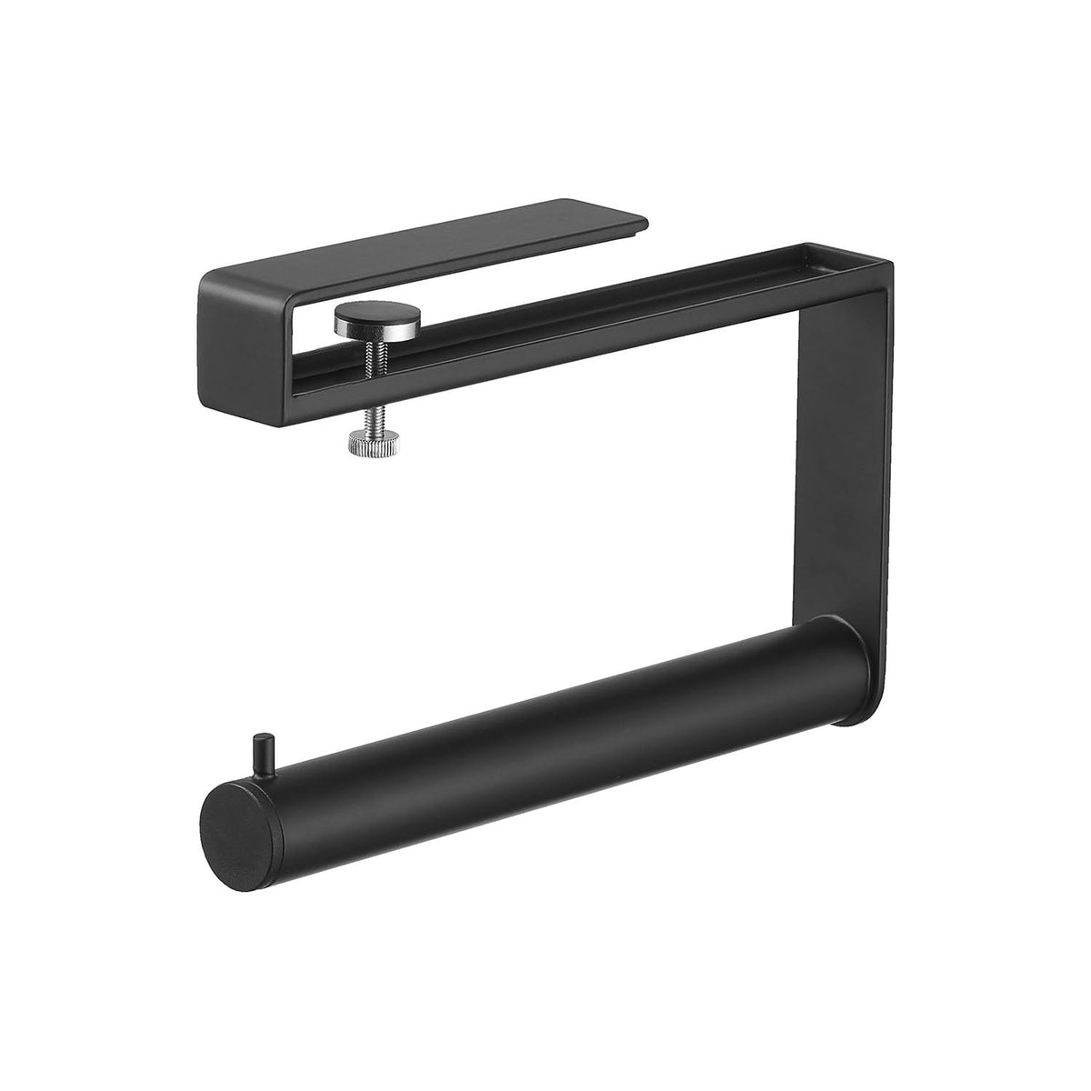 Yamazaki Tower Shoe Cabinet Hanging Umbrella Stand, Clamp-On Holder That Hangs About Five Long Umbrellas Inside a Shoe Cabinet or Walk-In Closet, Fits Shelves 1 to 2 cm Thick, Holds 3 kg, 3 x 20.4 x 14.8 cm and 450 g, White or Black