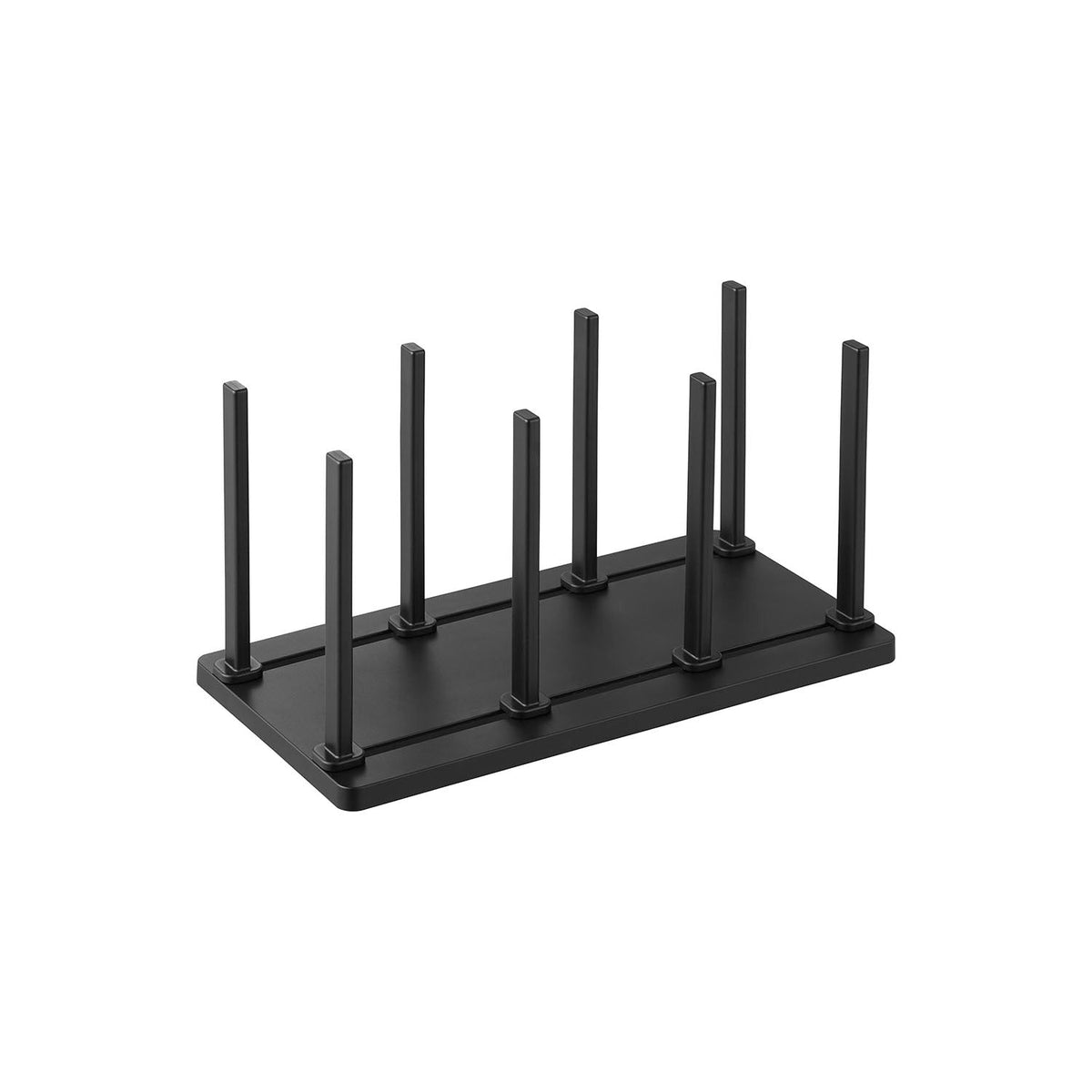 Yamazaki Tower Freezer Divider Stand W27, Freezer Stand with Eight Movable Divider Bars that Stands Frozen Packs Upright So They Do Not Pile, 27 cm Wide, Freezer Safe, 27 x 14 x 13.9 cm and 225 g, White or Black