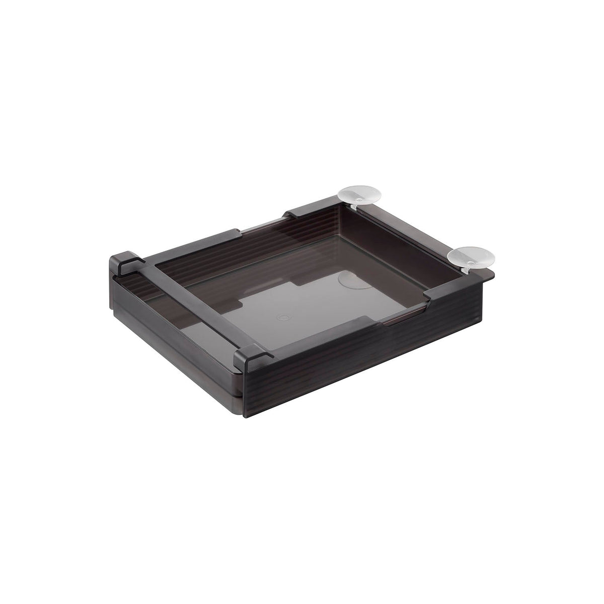 Yamazaki Tower Height-Adjustable Under-Shelf Rack for Fridges, Large, Wide Rack that Suctions Under a Fridge Shelf and Adjusts Through Seven Heights, 26.5 x 34.4 x 6.5 cm and 660 g, White or Black