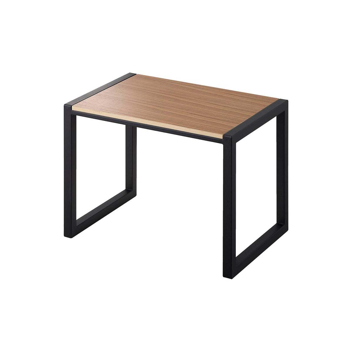 Yamazaki Tower Step Stool, 30 cm High, 30 cm Step Stool with a Natural Wood Top and a 100 kg Load for High Shelves and Light Bulbs, 40 x 28 x 30.1 cm and 2400 g, White or Black