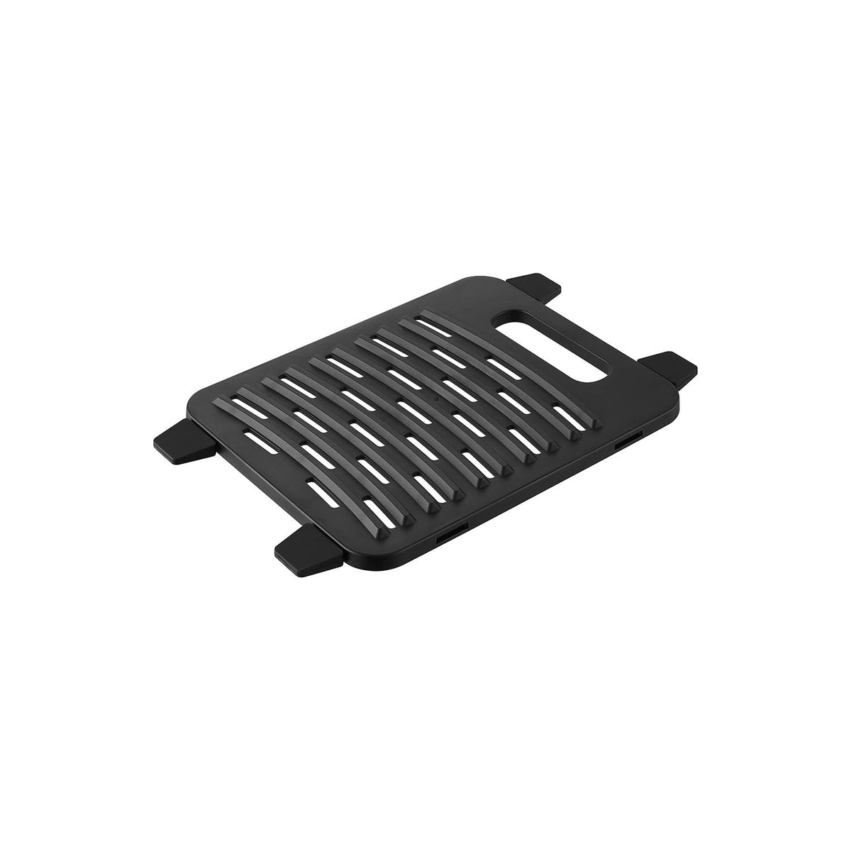 Yamazaki Tower Soaking Board for a Square Bucket, Board That Keeps Clothes or Shoes From Floating in a Square Bucket While Soaking, Stoppers Fit Two Sizes, 25.5 x 16.7 x 1.1 cm with the stopper on the short side and 110 g, White or Black