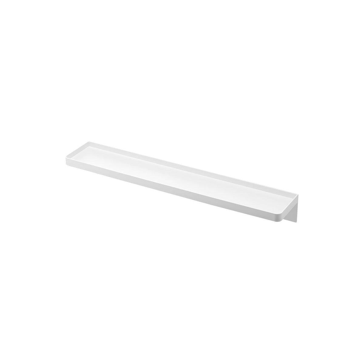 Yamazaki Tower Basin-Side Gap Tray, Slim Tray 44 cm Deep that Slides into the Gap Between a Basin and a Wall, Stops Small Items Falling Down the Gap, 8.6 x 44 x 5.5 cm and 165 g, White or Black