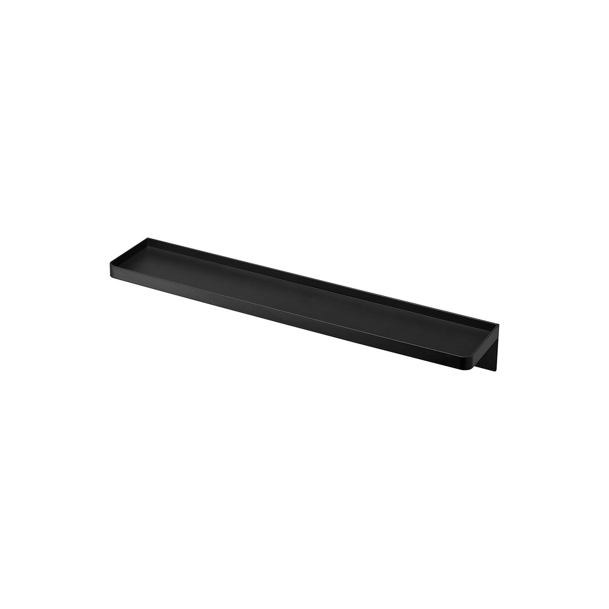 Yamazaki Tower Basin-Side Gap Tray, Slim Tray 44 cm Deep that Slides into the Gap Between a Basin and a Wall, Stops Small Items Falling Down the Gap, 8.6 x 44 x 5.5 cm and 165 g, White or Black
