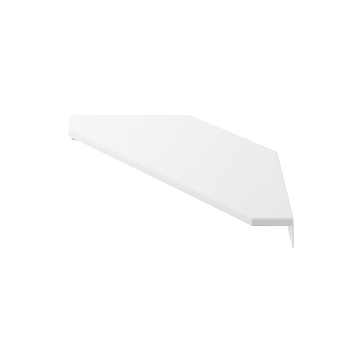 Yamazaki Smart Wall Corner Rack for a Small Circulator, S, Corner Wall Shelf for a Mini Circulator or Desk Fan, Fixed with Pins or Screws, 41.5 x 16.1 x 4 cm and 670 g, White or Black