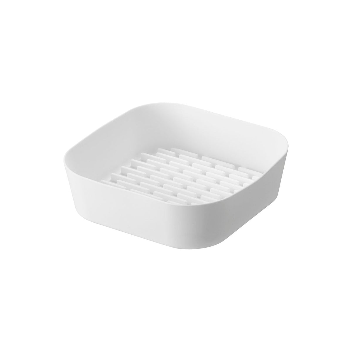 Yamazaki Tower Silicone Air Fryer Liner, 21 cm, Soft Silicone Liner with a Studded Base that Protects the Air Fryer Basket, 21 x 21 x 6 cm and 300 g, White or Black