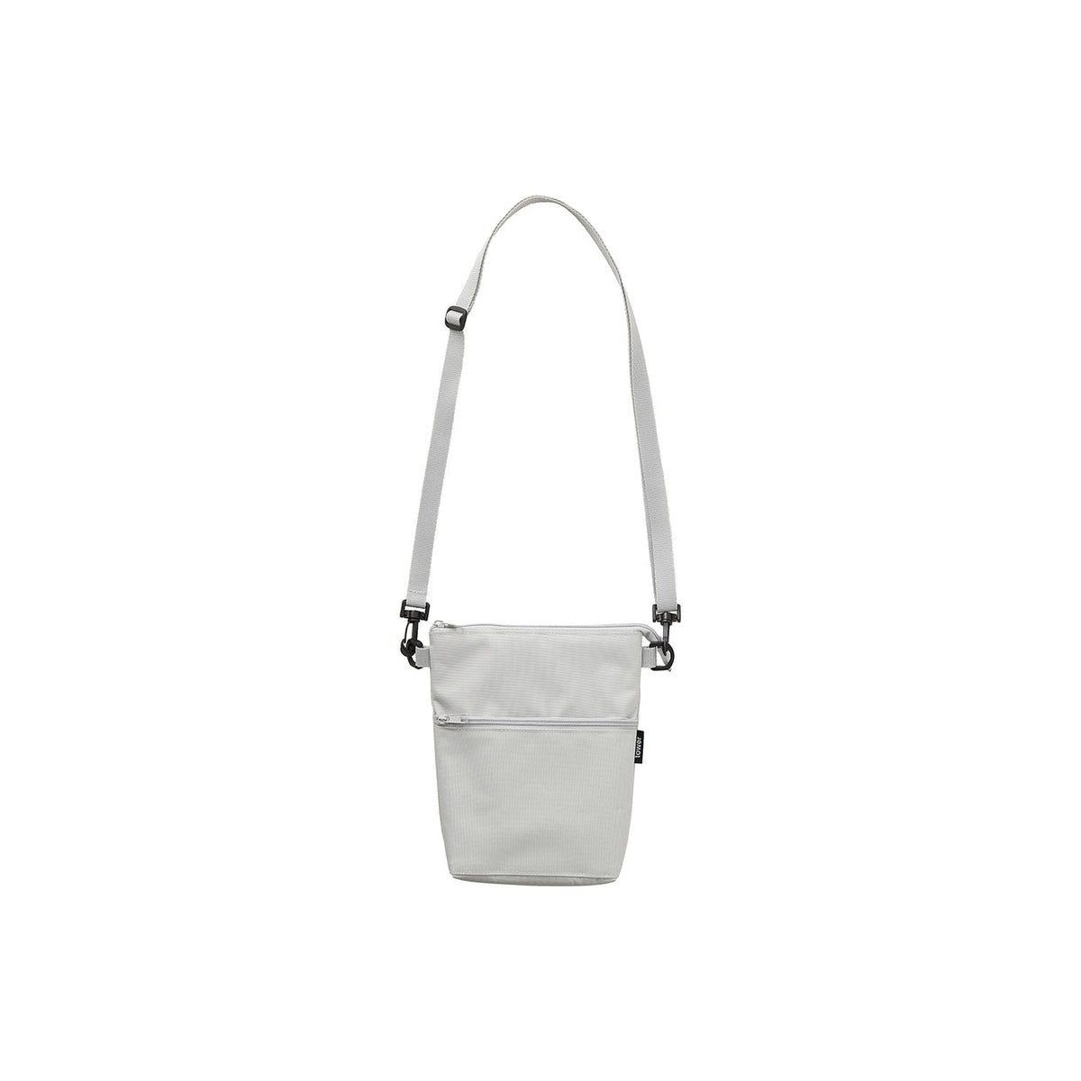 Yamazaki Tower Mini Cold and Warm Bag for Convenience-Store Shopping, Slim Cold and Warm Mini Bag with a Shoulder Strap for Small Convenience-Store Shopping, 29 x 5.5 x 24 cm without the strap and 130 g, Light Gray or Black