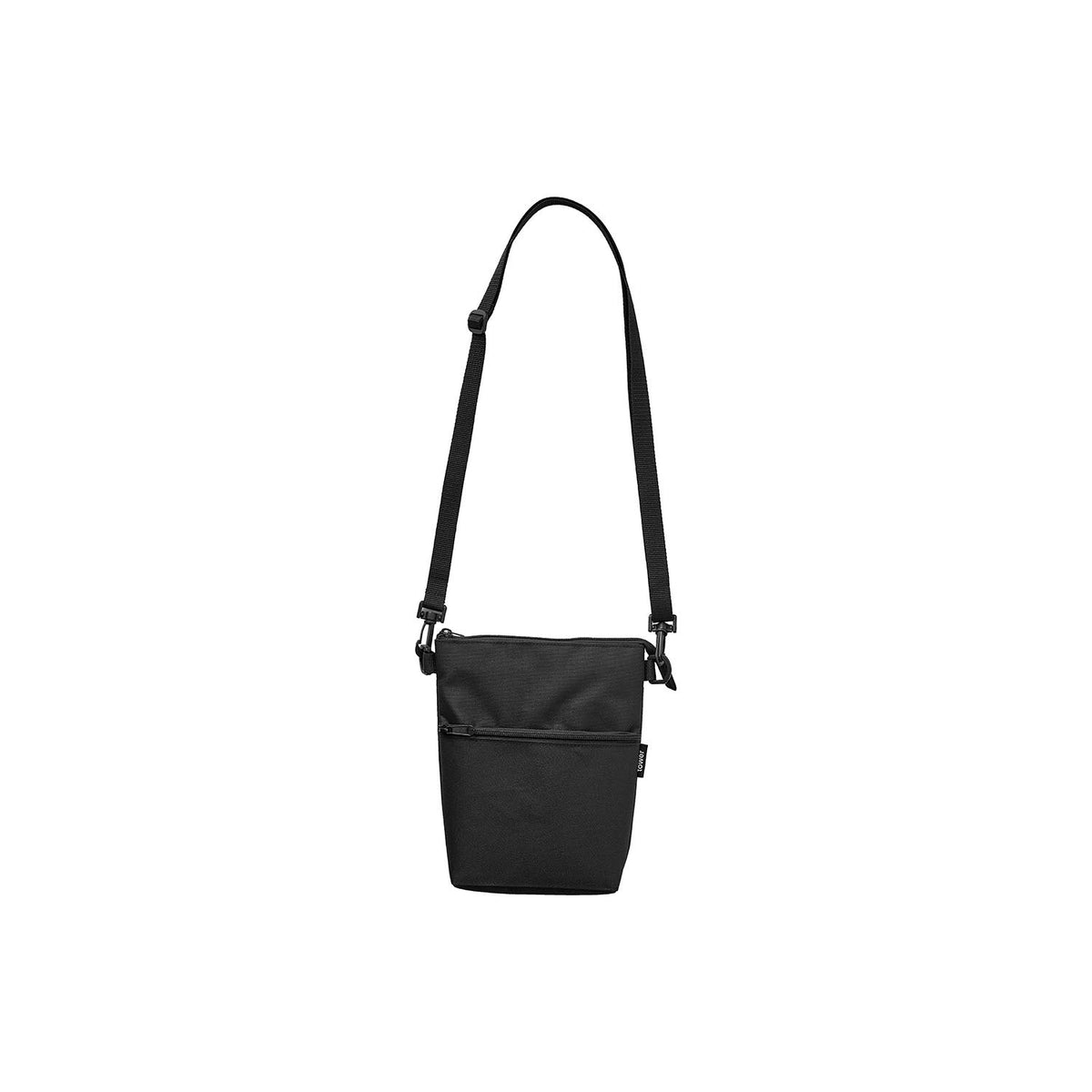 Yamazaki Tower Mini Cold and Warm Bag for Convenience-Store Shopping, Slim Cold and Warm Mini Bag with a Shoulder Strap for Small Convenience-Store Shopping, 29 x 5.5 x 24 cm without the strap and 130 g, Light Gray or Black