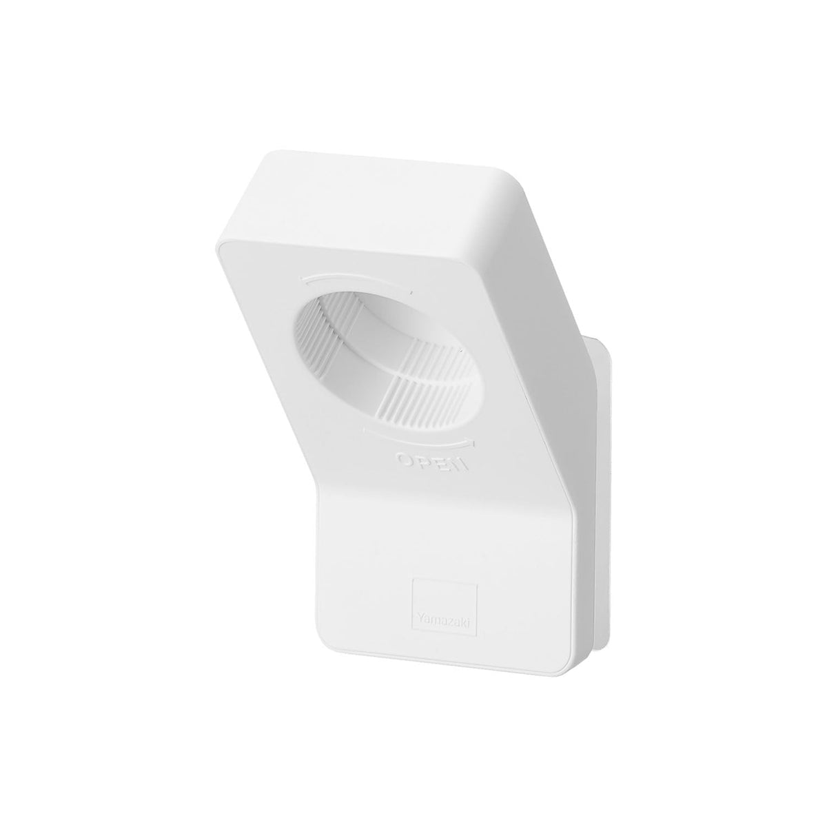 Yamazaki Tower Film-Hook Bottle Cap Opener, Bottle Cap Opener That Hangs on a Film Hook, Two Socket Sizes of 3.3 and 3 cm, with an Arrow for the Turning Direction, 5 x 4.7 x 8.8 cm and 25 g, White or Black