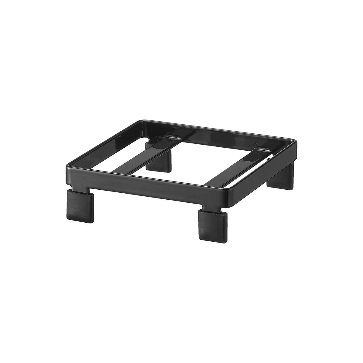 Yamazaki Tower Soap Dispenser Rack, Slim Steel Rack That Lifts a Soap Dispenser with a 6 to 8.5 cm Base off the Counter to Stop Slime and Water Marks, 9.2 x 9.4 x 2.7 cm and 95 g, White or Black