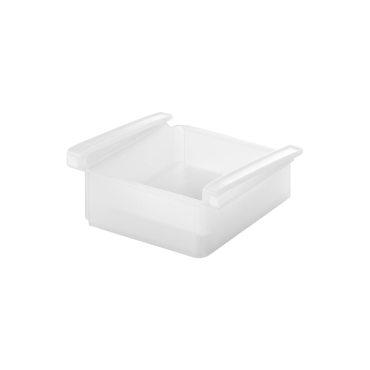 Yamazaki Tower Extendable Fridge Under-Shelf Rack, Rack That Clips Under a Fridge Shelf and Extends Between 18.3 and 26.7 cm Wide to Hold Ham, Cheese and Other Packs, Holds 1 kg, 18.3 to 26.7 x 17.6 x 7.6 cm and 234 g, White or Black