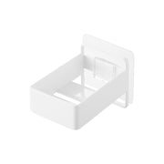 Yamazaki Tower Film-Hook Electric Toothbrush Charger Rack, Small Rack on a Film Hook That Floats an Electric Toothbrush With Its Charger on a Bathroom Wall, Slotted Base Drains Water, Cord Passes Through, 5.6 x 8.7 x 5.5 cm and 130 g, White or Black