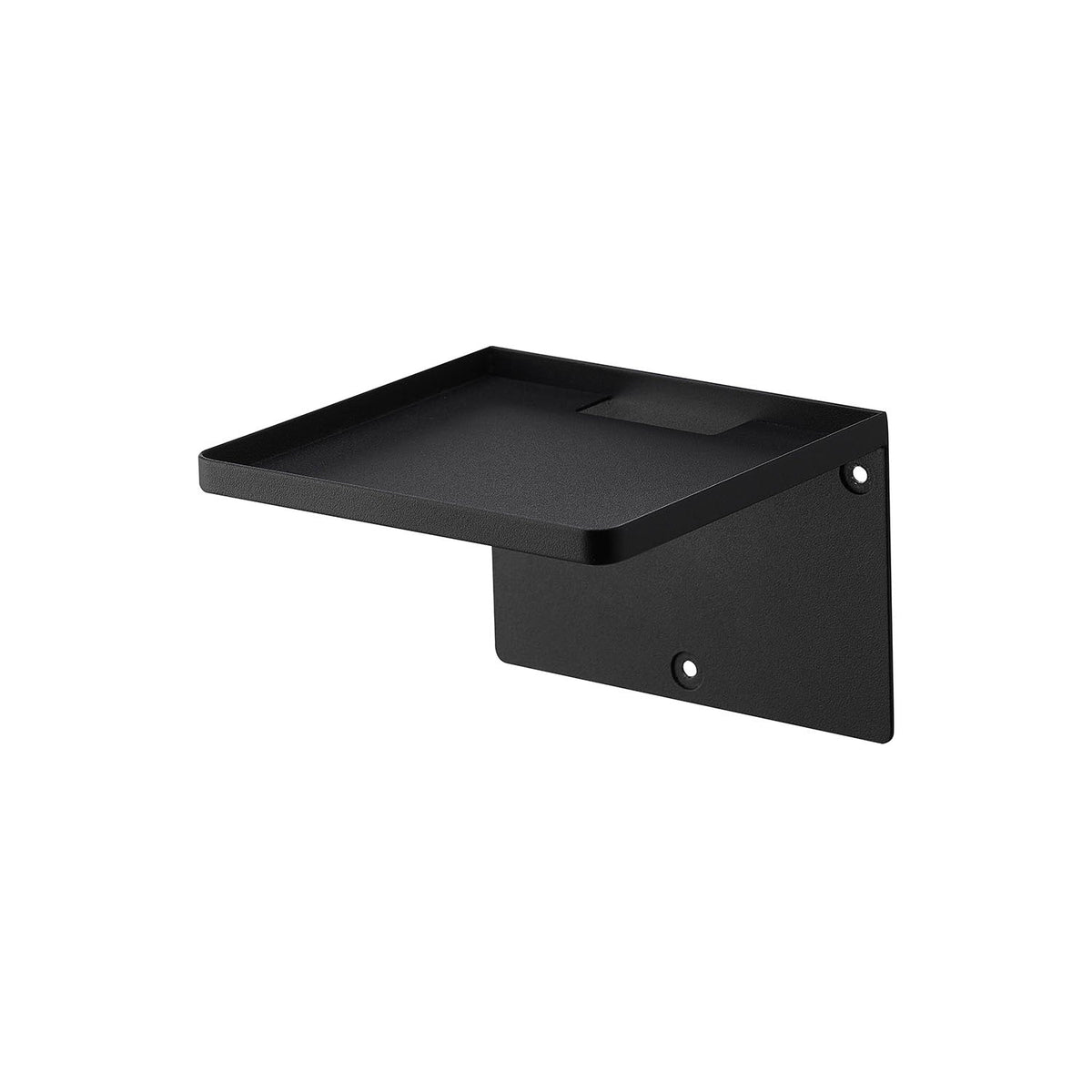 Yamazaki Tower Wall-Mounted Home Router Rack, Small Wall Rack That Floats a Home Router or Mesh Wi-Fi Unit Off the Floor, Cord Slit in the Tray, Plasterboard Pins Included, Holds 1.5 kg, 14.4 x 14.4 x 10.2 cm and 415 g, White or Black