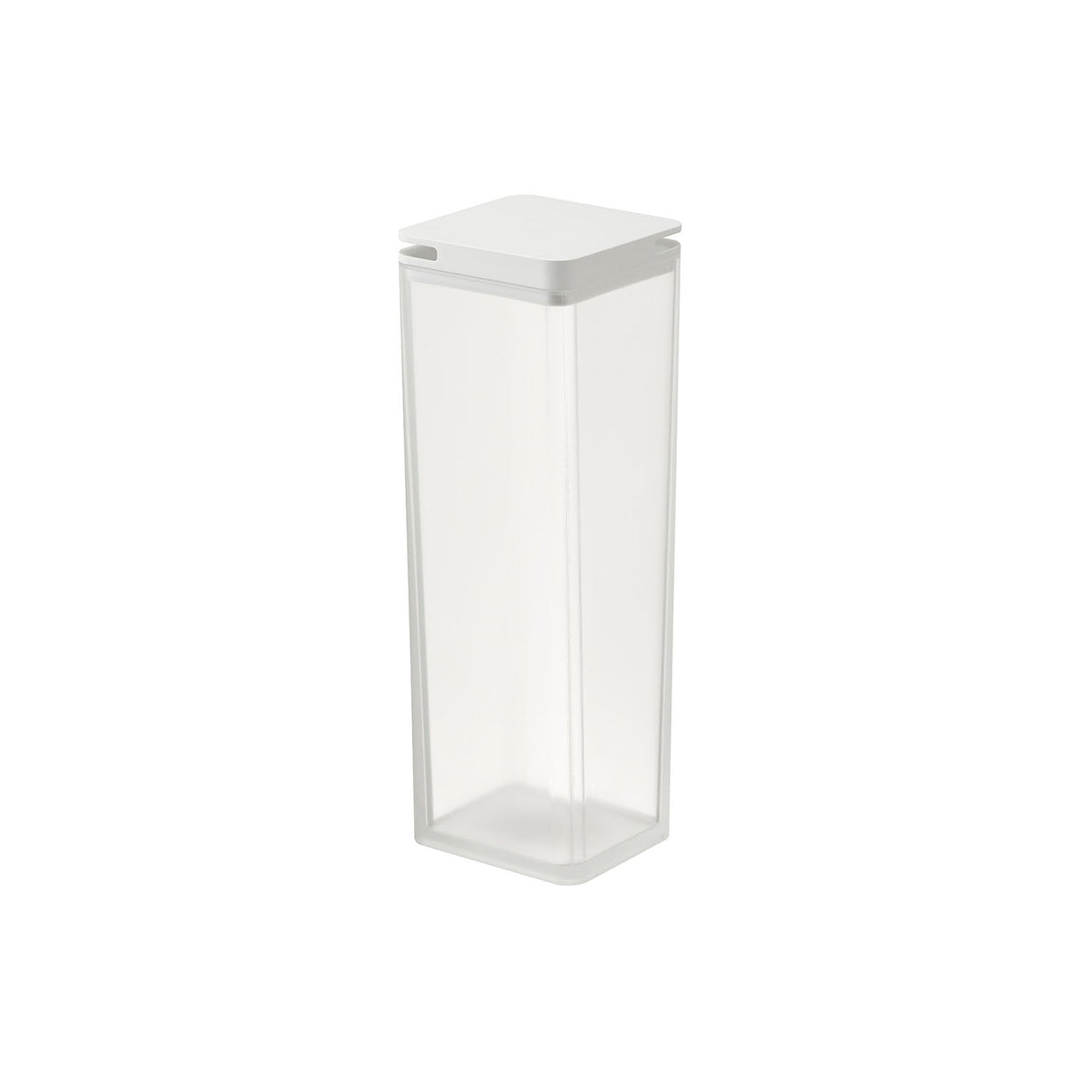 Yamazaki Tower Slim Two-Spout Cold Water Pitcher 1.2 L, Slim Square 1.2 L Pitcher with Spouts on Two Corners and a Splash Guard Filter, Pours from Either Side, Fits a Fridge Door Pocket, 8.5 x 8.5 x 25.3 cm and 455 g, White or Black
