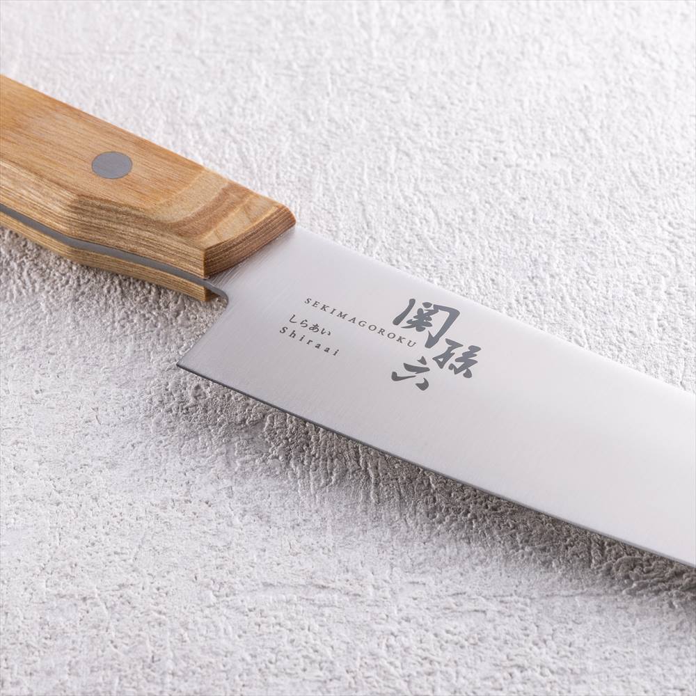 KAI Seki Magoroku Shirai small santoku knife 145mm, Seki Magoroku Shirai small santoku knife 145mm, 270 x 40 x 17 mm Overall, About 140 g, Made in Japan, 27 x 4 x 1.7 cm and 140 g, Standard