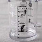 KAI Nyammy Cat Measuring Cup 200ml, Nyammy Cat Measuring Cup 200ml 92 x 65 x 90 mm, 57 g, Made in Japan, 9.2 x 6.5 x 9 cm and 57 g, Standard