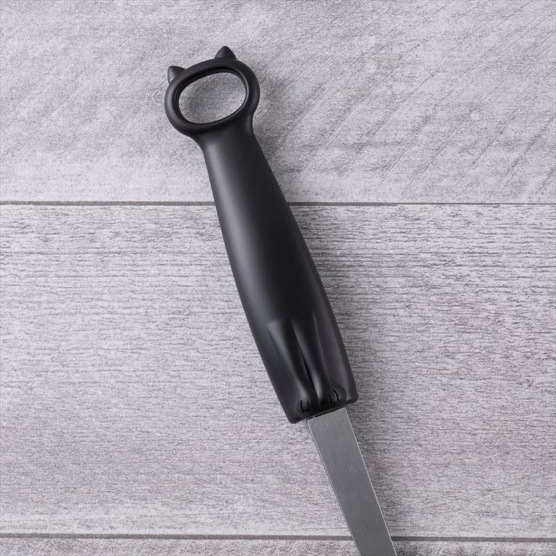 KAI Nyammy Cat Ladle, Nyammy Cat Ladle 295 x 85 x 60 mm, 93 g, Made in Japan, 29.5 x 8.5 x 6 cm and 93 g, Standard