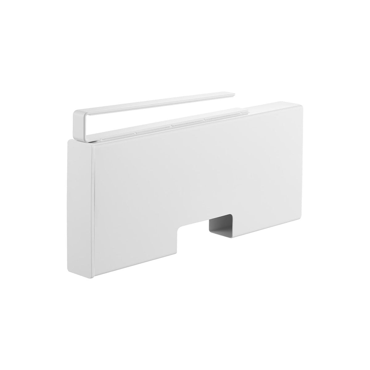 Yamazaki Tower Under-Cabinet Poly Bag Holder, Slim M, Slim Holder that Slides Under a Wall Cabinet Shelf and Stores About 100 Poly Bags up to 26 x 38 cm, Refill Without Taking It Down, 3.6 x 26.5 x 14.8 cm and 600 g, White or Black