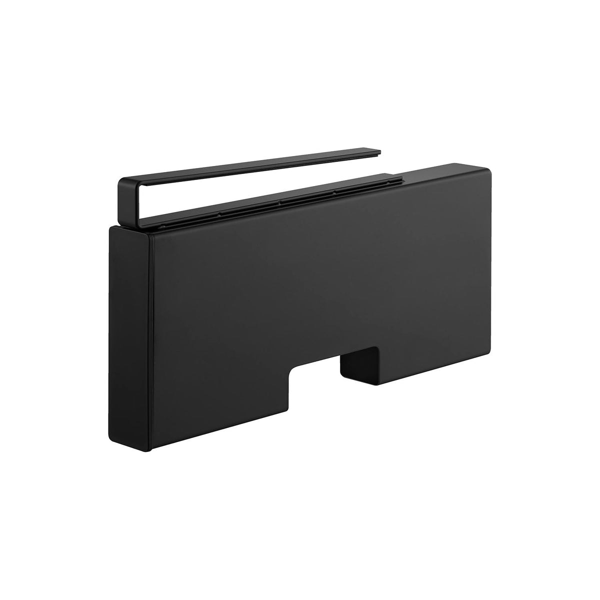 Yamazaki Tower Under-Cabinet Poly Bag Holder, Slim M, Slim Holder that Slides Under a Wall Cabinet Shelf and Stores About 100 Poly Bags up to 26 x 38 cm, Refill Without Taking It Down, 3.6 x 26.5 x 14.8 cm and 600 g, White or Black