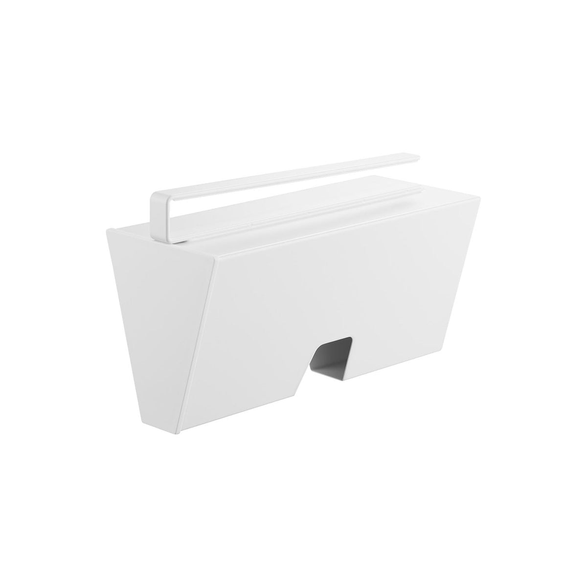 Yamazaki Tower Under-Cabinet Plastic Bag Case, Case That Slots onto a Hanging Cabinet Shelf for a Box of Plastic Bags, 9.1 x 22.1 x 13.2 cm and 575 g, White or Black