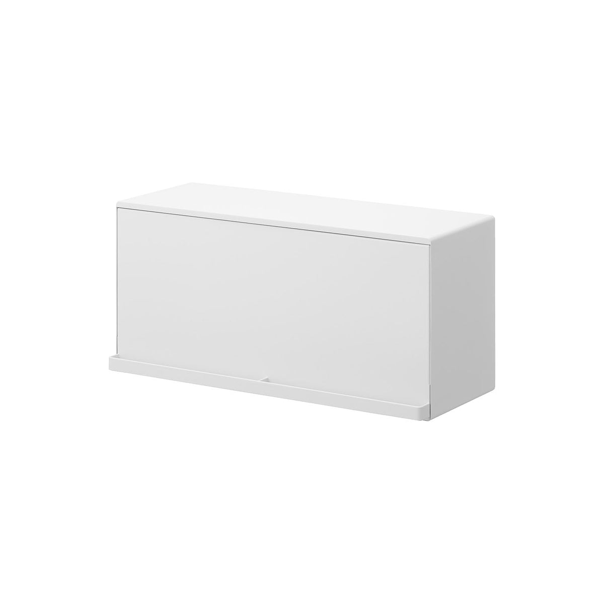 Yamazaki Tower Magnet Bread Case, Large Magnet Wall Case for Bread and Tea with a Door That Slides In, 42 x 17.1 x 20.1 cm and 2460 g, White or Black