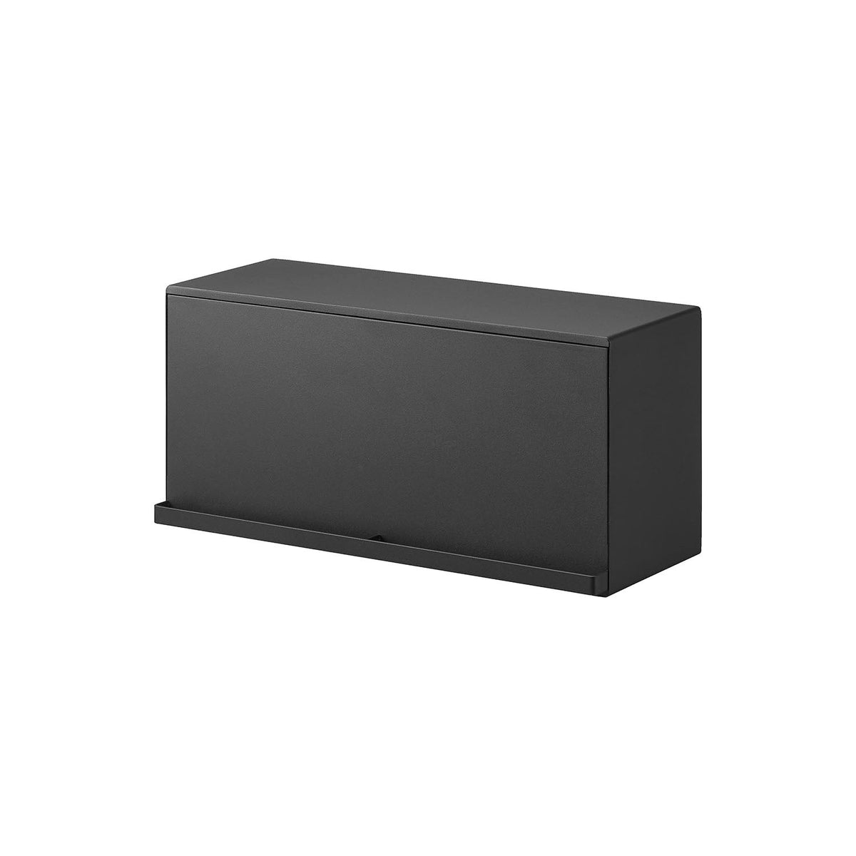 Yamazaki Tower Magnet Bread Case, Large Magnet Wall Case for Bread and Tea with a Door That Slides In, 42 x 17.1 x 20.1 cm and 2460 g, White or Black