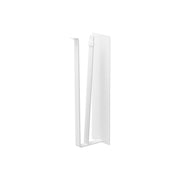 Yamazaki Tower Magnetic One-Hand-Cut Paper Towel Holder M, Upright Magnetic Holder for Kitchen Paper Rolls up to 11 cm Across and 23 cm Wide, Tear a Sheet with One Hand, Sticks to a Steel Fridge Side, 6 x 9.3 x 24.5 cm and 440 g, White or Black